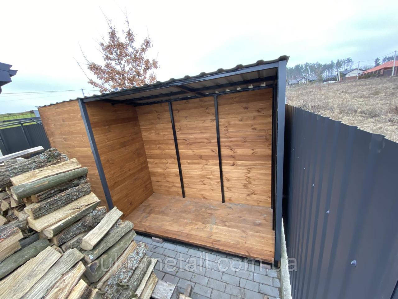 Господарський блок із дровником для дачі або заміського будинку, фото 1