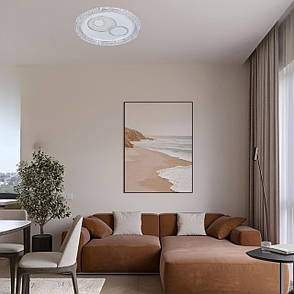 Стельова led люстра 70W 48см з колами (87-5154A WH), фото 3