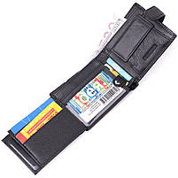 Якісний горизонтальний гаманець із натуральної шкіри ST Leather 22455 Чорний, фото 8