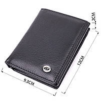 Гаманець вертикального формату з натуральної шкіри ST Leather 22474 Чорний, фото 3