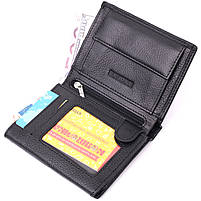 Гаманець вертикального формату з натуральної шкіри ST Leather 22474 Чорний, фото 5