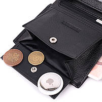 Гаманець вертикального формату з натуральної шкіри ST Leather 22474 Чорний, фото 8