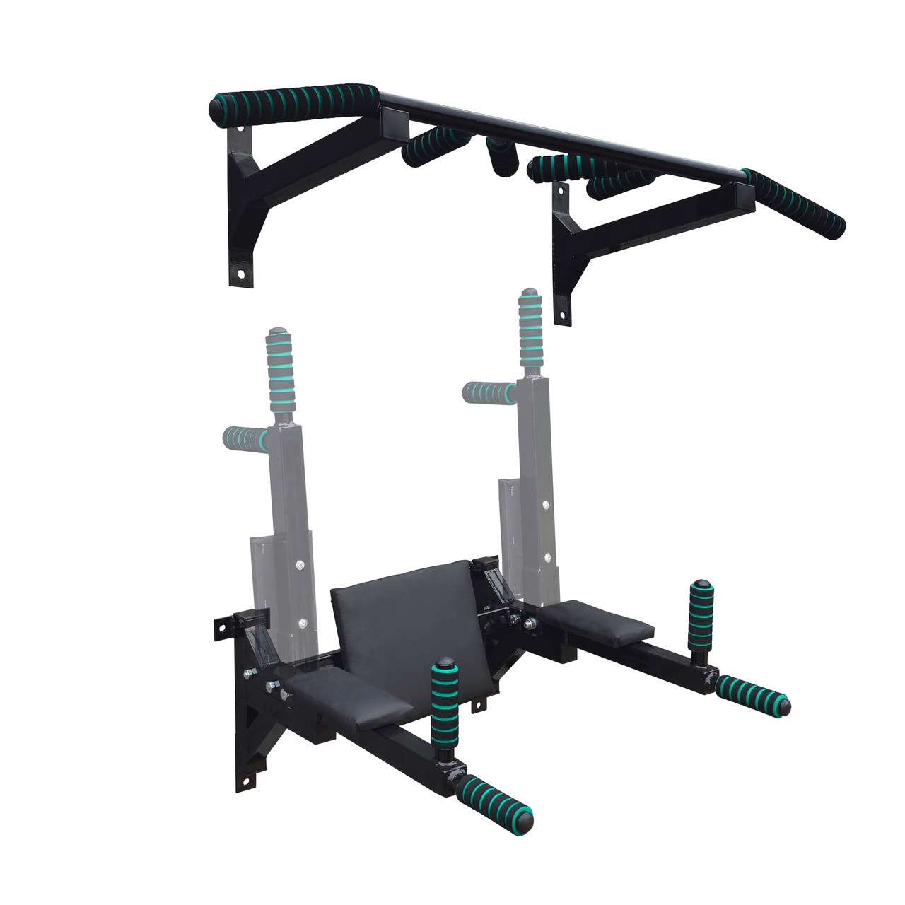 Настінні турнік та бруси. Комплект А614-ч, фото 1