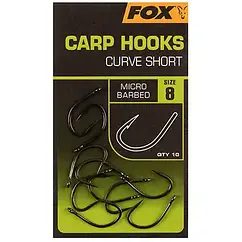 Крючки Fox Carp Hooks Curve Shank Short Size 6