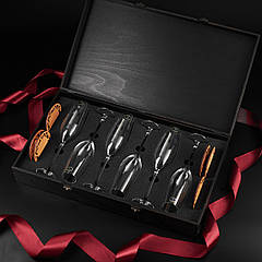 Набір для шампанського на 6 бокалів