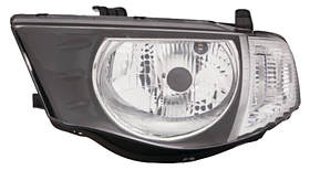 Фара ліва Mitsubishi L200 05-15 Depo H4/PY21W/W5W, -лампа