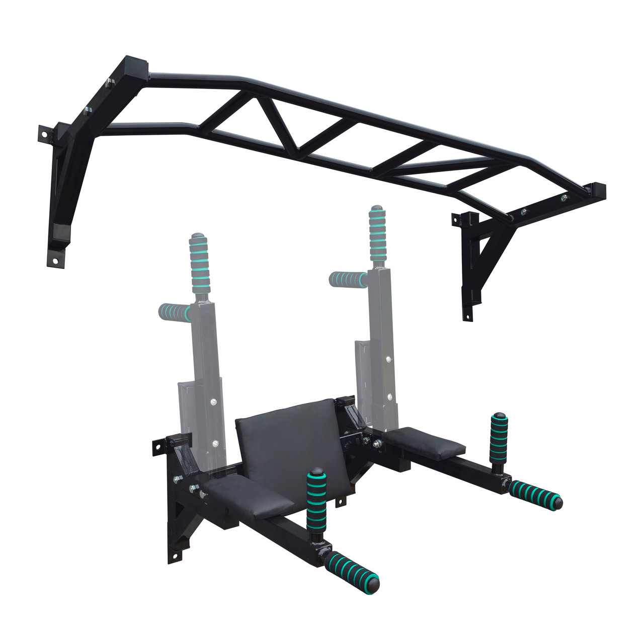 Настінні турнік та бруси. Комплект А615-ч, фото 1