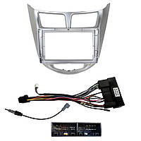 Перехідний штатний комплект із проводкою до Android магнітоли Hyundai Accent Solaris Verna 20010-2016