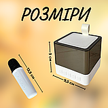 Колонка караоке, портативна колонка з мікрофоном, музикальна колонка блютуз Hechpro (M6544), фото 3