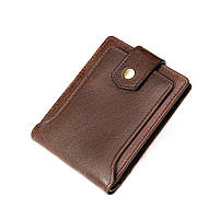 Портмоне в два складання на кнопці 20241 Vintage Коричневе, фото 5