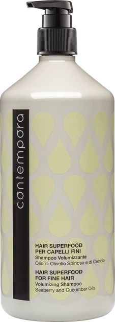 CONTEMPORA  Шампунь для надання об'єму з олією обліпихи та огірковою олією 1000 мл