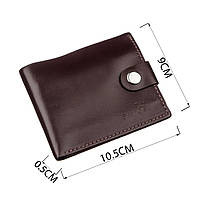 Портмоне чоловіче з монетницею шкіряне SHVIGEL 16213 Коричнева, фото 3