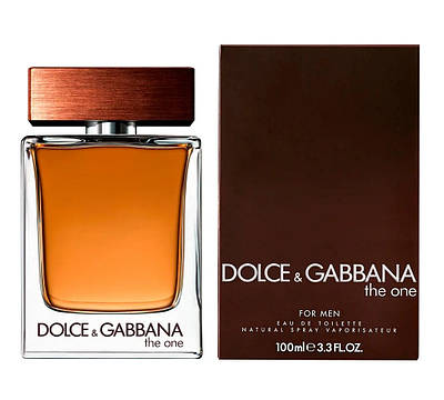 Чоловічі оригінальні парфуми Дольче Габбана Dolce&Gabbana The One For Men 100ml, деревно-амбровий аромат
