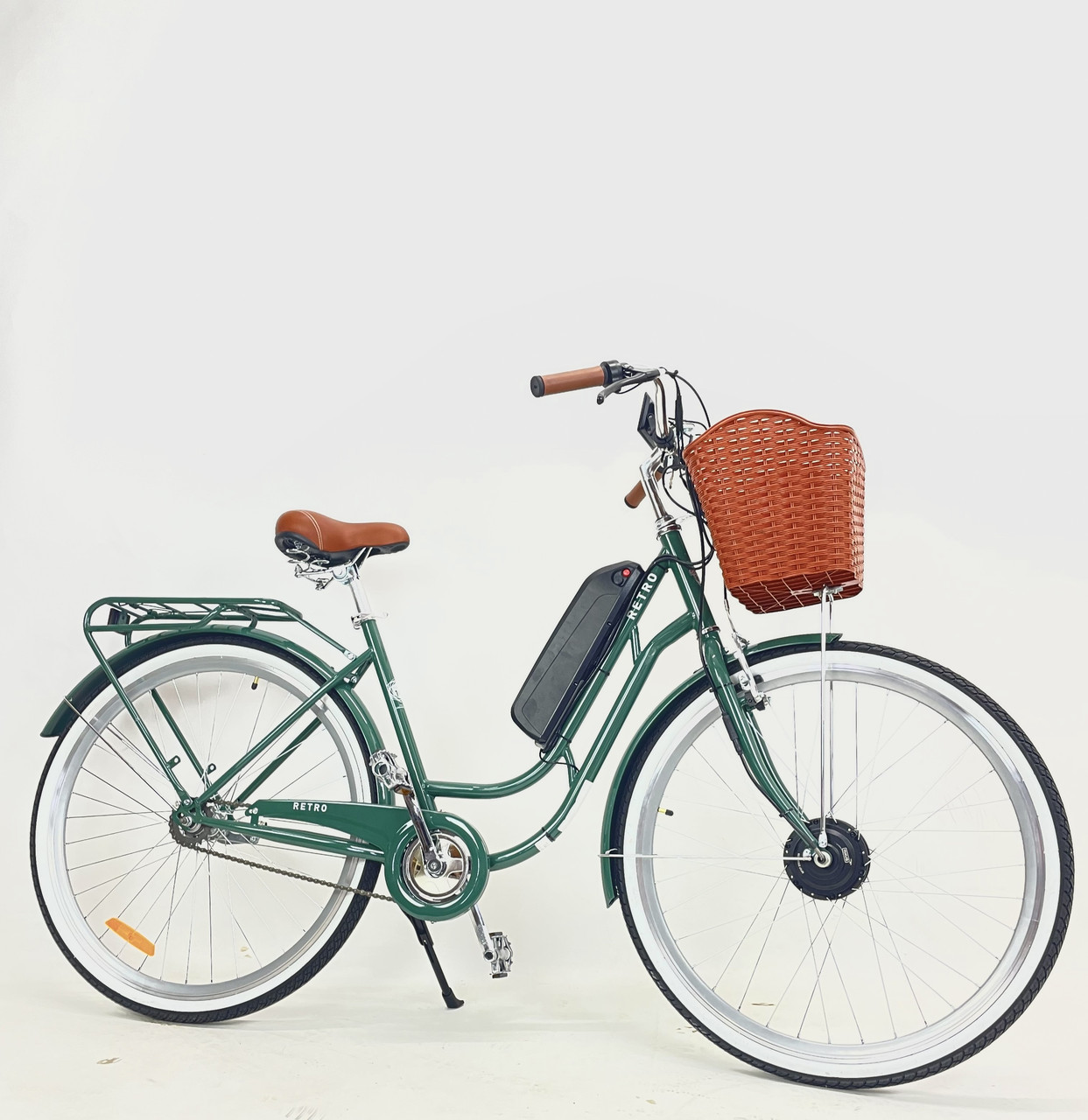 Електровелосипед Dorozhnik Retro 26" (500W 36V 18Ah) Зелений, фото 1