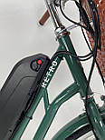 Електровелосипед Dorozhnik Retro 26" (500W 36V 18Ah) Зелений, фото 9