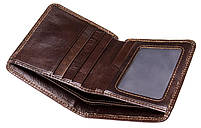 Чоловіче портмоне mini глянсове 20245 Vintage Коричневе, фото 5