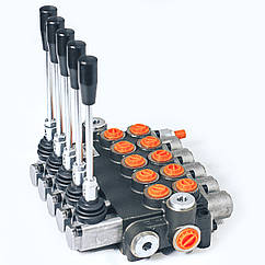 Гідророзподільник P40-5, 5 секцій (G1/2", 40 л/хв, 250 бар)