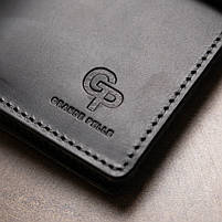 Стильне матове чоловіче портмоне GRANDE PELLE 11560 Чорний, фото 10