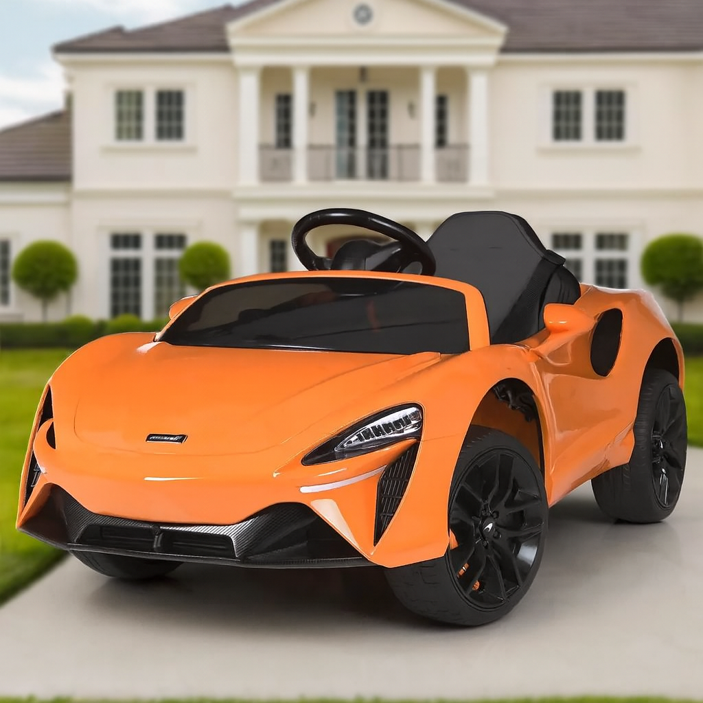 Дитячий електромобіль McLaren Bambi M5030 - помаранчевий, з автофарбою та радіокеруванням, фото 1