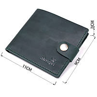 Вінтажне шкіряне портмоне Shvigel 16435 Зелений, фото 3