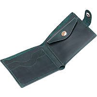 Вінтажне шкіряне портмоне Shvigel 16435 Зелений, фото 6