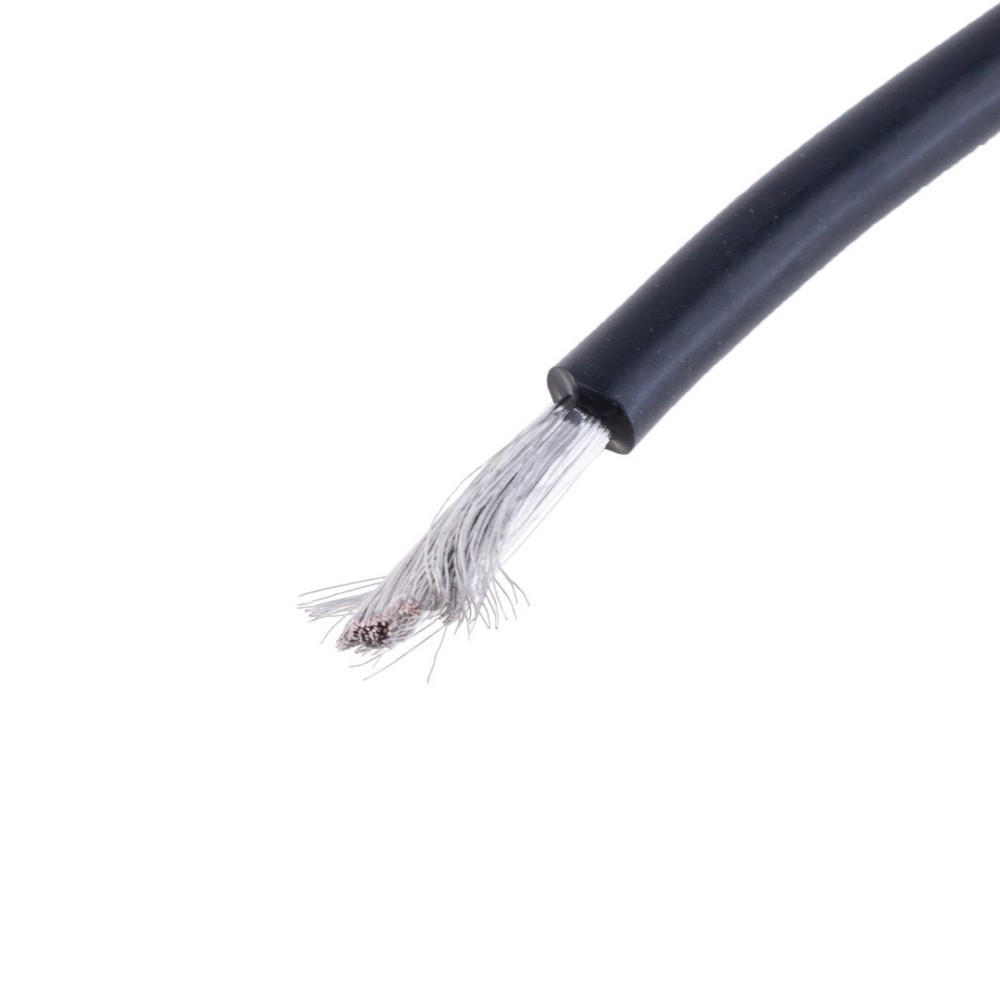 Силіконовий дріт 15AWG (1.5 mm2-300/0.08TS) чорний, 1 м