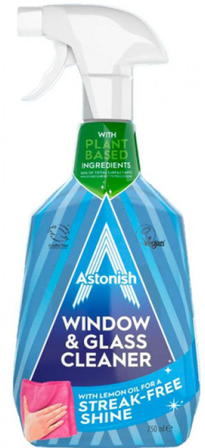 Засіб Astonish для миття скла та дзеркал 750 мл, фото 1