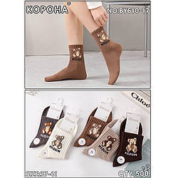 Підліткові демісезонні високі шкарпетки з малюнком Розмір: 37- 41 см (30216)