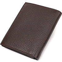 Компактний гаманець для чоловіків із натуральної шкіри флотар CANPELLINI 21873 Коричневий, фото 2