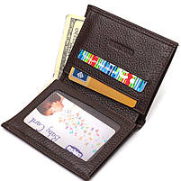 Компактний гаманець для чоловіків із натуральної шкіри флотар CANPELLINI 21873 Коричневий, фото 6