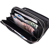 Чоловічий клатч на два відділення з натуральної шкіри ST Leather 22531 Чорний, фото 7