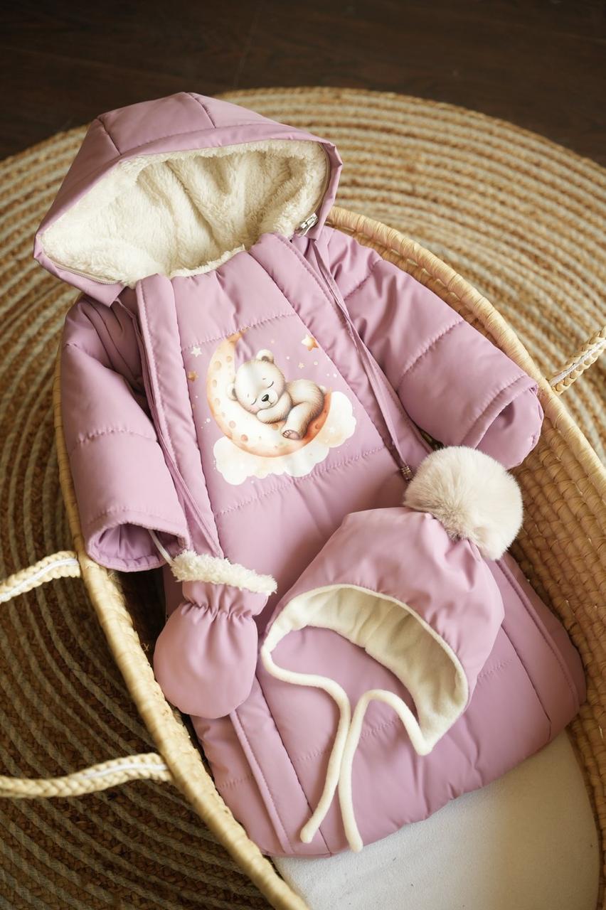 Дитячі комбінезони-трансформери для дівчинки.