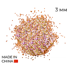 Конфетті (50 г) 071 дрібне (лусочки) золото голографія, 3 мм