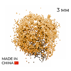 Конфетті (50 г) 074 дрібне (лусочки) золото металік, 3 мм