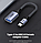 Кабель-перехідник otg Type-C (тато) – USB (мама), адаптер USB C – USB A для Dell, MacBook Pro, Samsung, Xiaomi, фото 2
