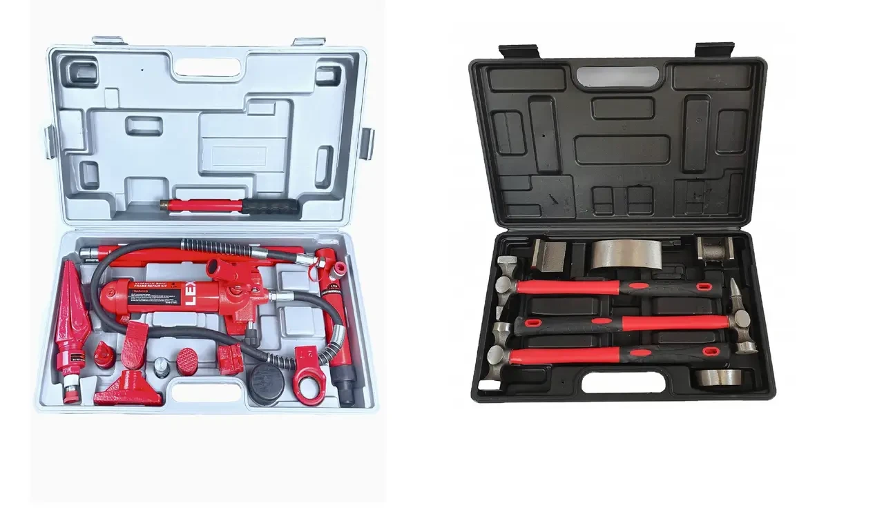 Комплект гідравлічних розпірок 4т LEX та молотків для рихтування Silver 7 шт.