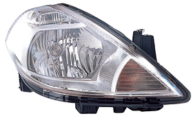 Фара права Nissan Tiida EUR 05-12 Depo H4/PY21W/W5W, -лампа