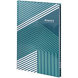 Книга записна Axent 8422-582-A А4  96арк., кліт., Lines, зелена, фото 2