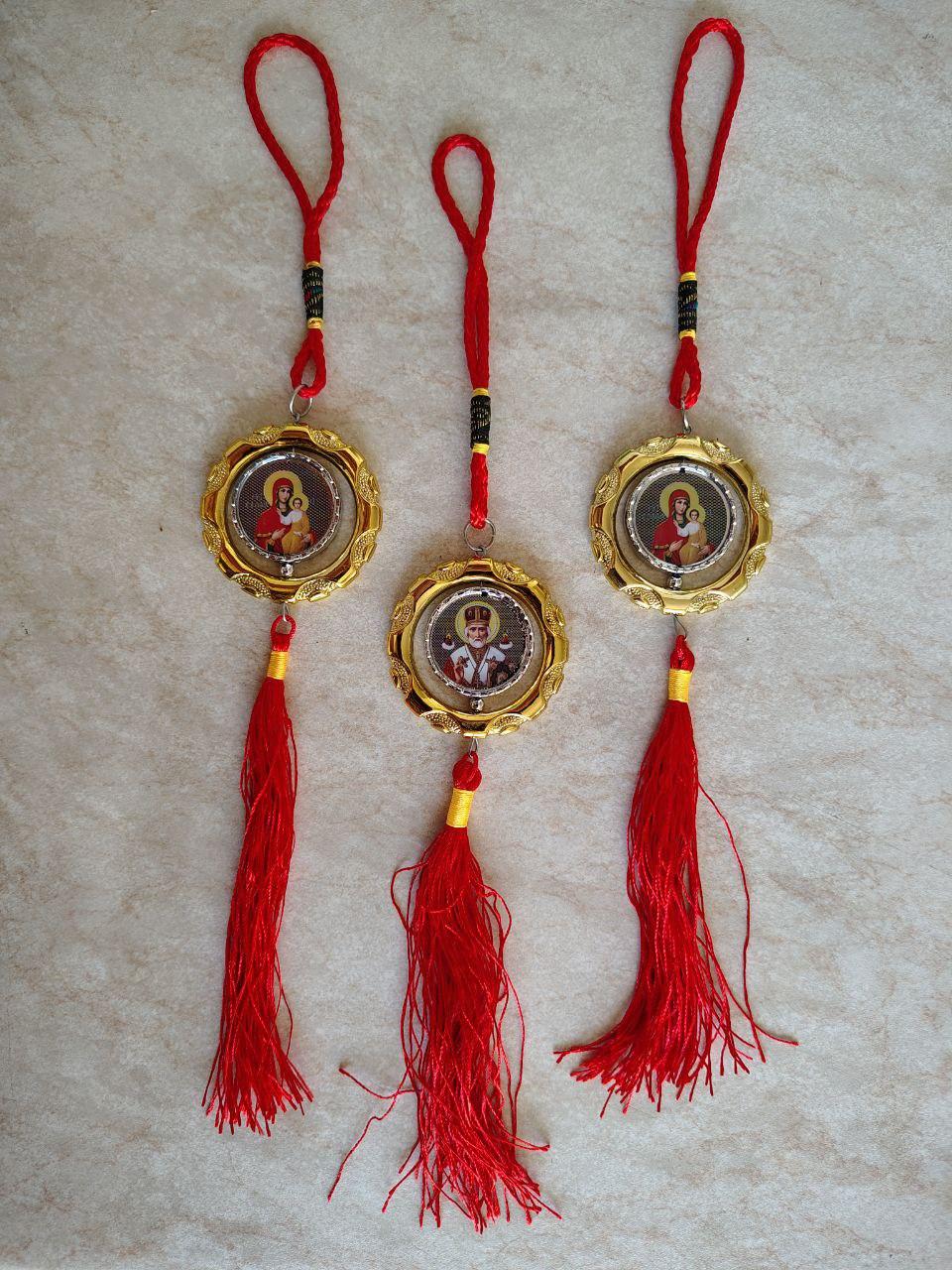 Оберіг підвіска для автомобіля двостороння, фото 1