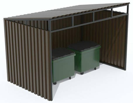 Контейнерні майданчики на 2 баки для ТПВ