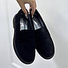 Лофери жіночі замшеві чорні, фото 6