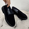 Лофери жіночі замшеві чорні, фото 8