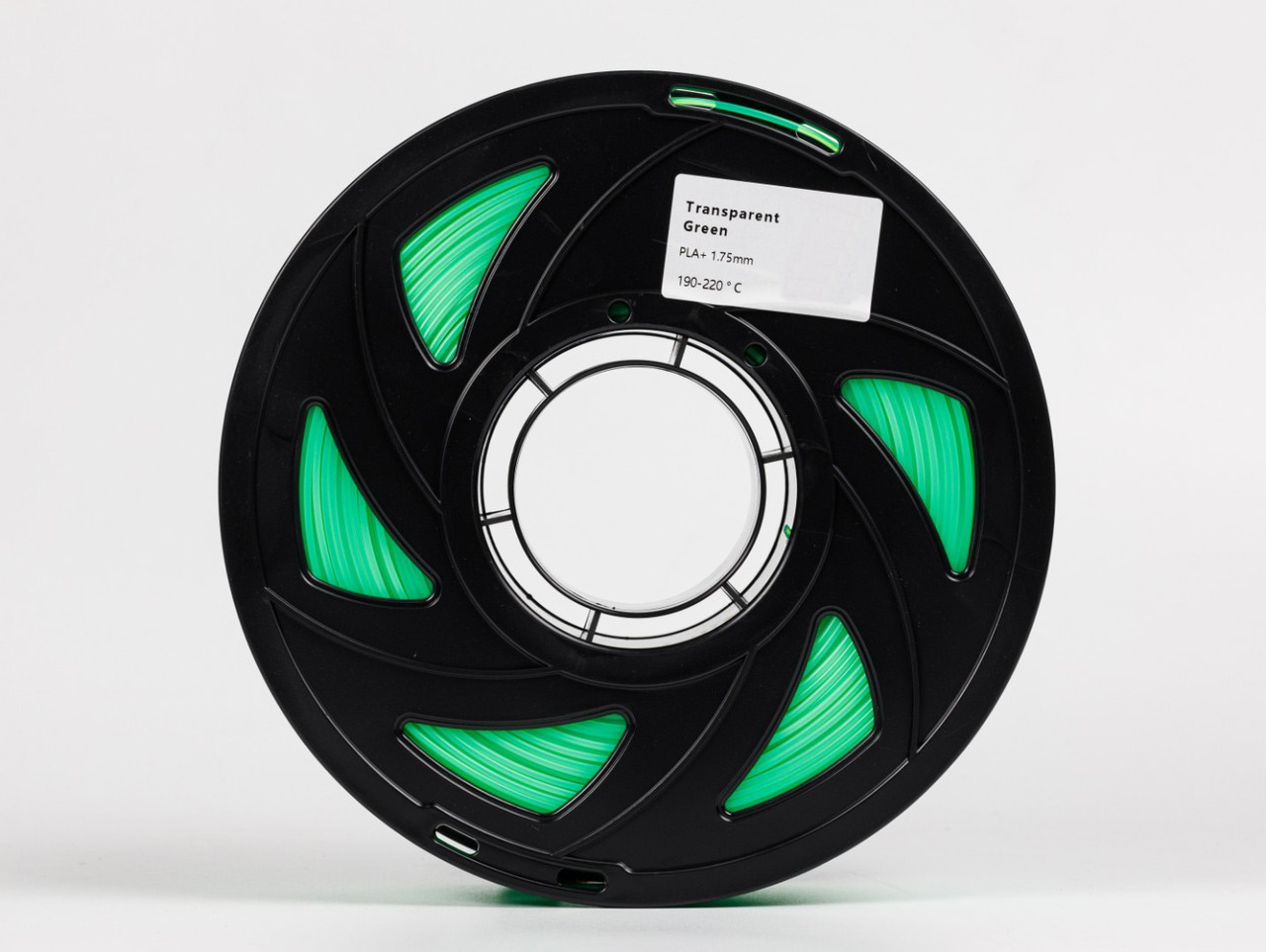 Пластик філамент для 3D-друку UA3D PLA PLUS Transparent green1.75мм, 1кг, Прозорий зелений