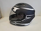 Мотоциклетний шолом мотошолом Bell Qualifier DLX MIPS Raiser Mate Black/White Medium(57-58cm), фото 3
