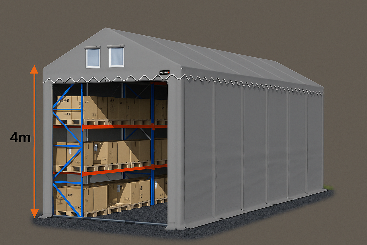 Ангар тентовый 6×12×4 м | Усиленный каркас | ПВХ тент | Быстрая доставка 🚚