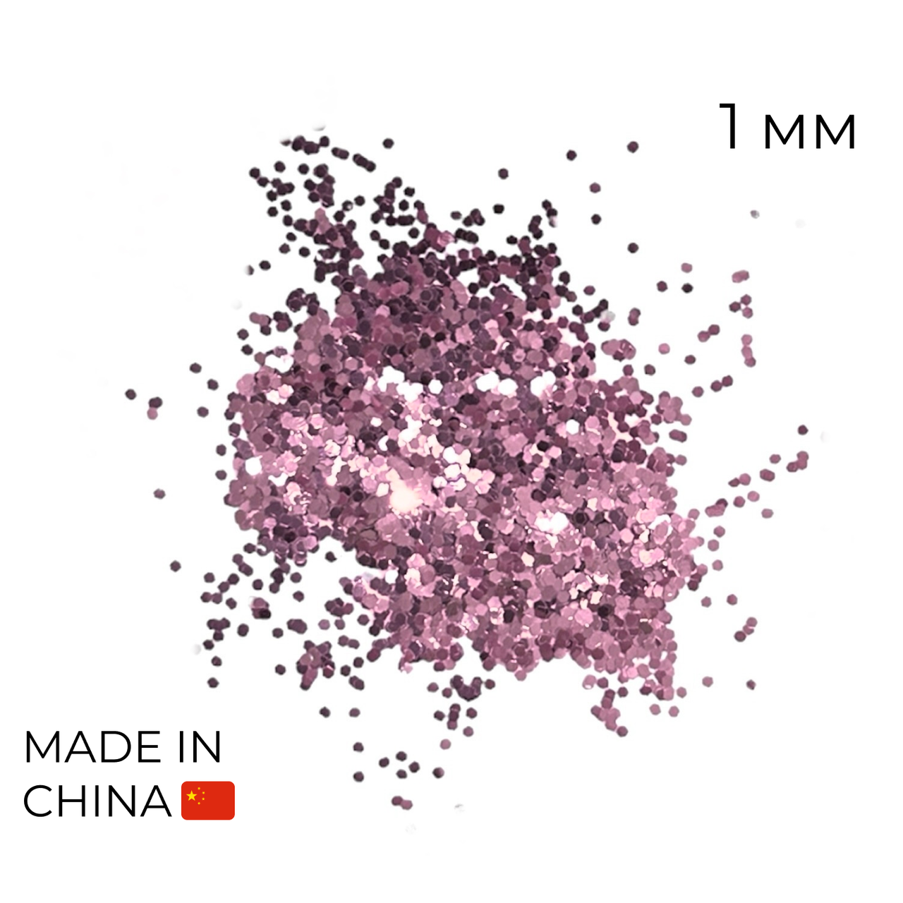 Конфетті (50 г) 102 дрібне (каміфубуки) рожеве золото металік, 1 мм