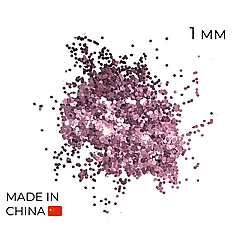 Конфетті (50 г) 102 дрібне (каміфубуки) рожеве золото металік, 1 мм