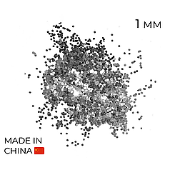 Конфетті (50 г) 103 дрібне (каміфубуки) срібло металік, 1 мм