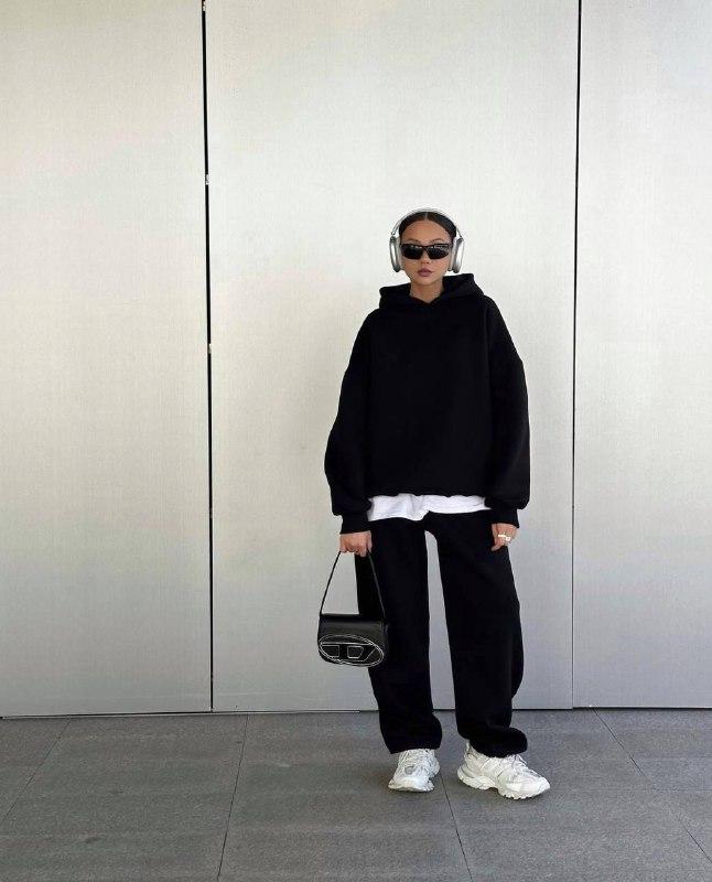 Жіночий спортивний костюм; Кольори: сірий — шоколад — графіт — чорний — електрик; Розміри: 42-46; 48-52 ;, фото 1