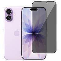 Захисне скло Fiji Privacy для Apple iPhone 17 антишпигун Anti-peeping повна проклейка чорний